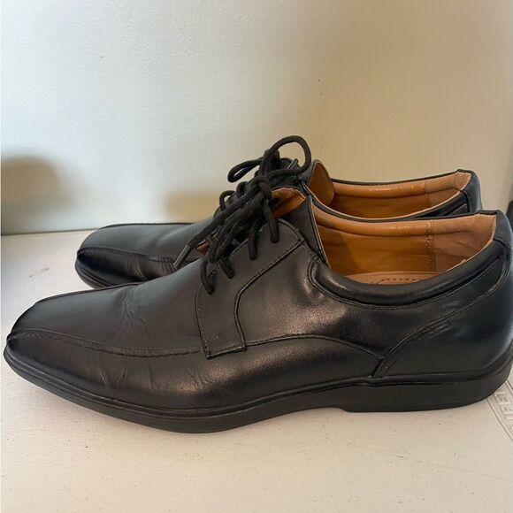 Croft & Barrow Mens Sz 11 M Black Leather Oxford Core Technology Loafers shoes - Picture 1 of 7